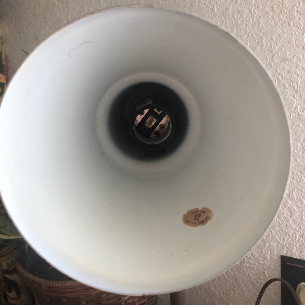 Industrial MCM Gooseneck Brown Table Lamp - Picture 10 of 14